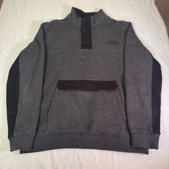 The North Face Sweater Mens L Alphabet City Fleece Kangaroo Outdoor Sweatshirt - Picture 1 of 10